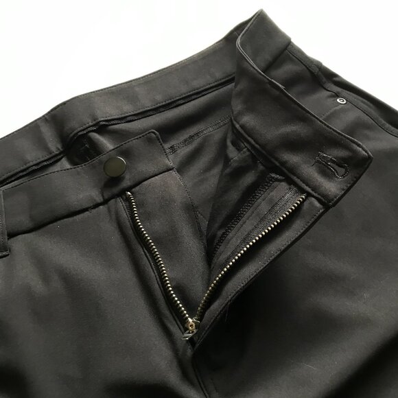 Lululemon ABC Classic Fit Commission Trouser Pants Mens 34 Black Warpstreme - Picture 8 of 13